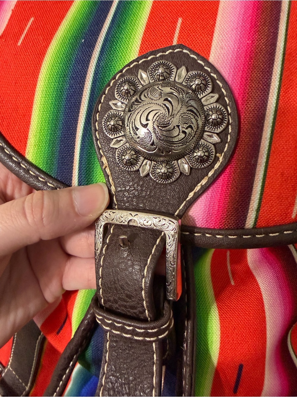 Montana West Colorful Santa Fe Sarape Backpack - Picture 6 of 16